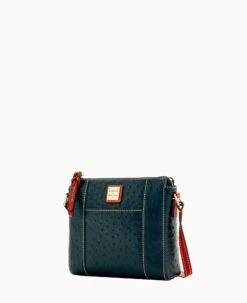 Ostrich Lexington Crossbody Black -Dooney & Bourke B0862G OTBLPATNO000 ALT1 1