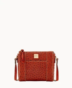 Ostrich Lexington Crossbody Black -Dooney & Bourke B0862G OTCGPATNO000