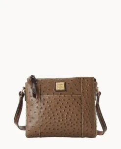 Ostrich Lexington Crossbody Black -Dooney & Bourke B0862G OTMSPABM
