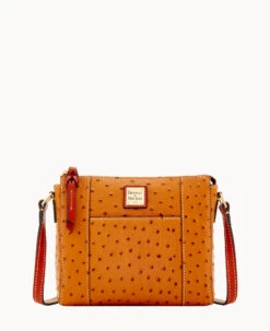 Ostrich Lexington Crossbody Black -Dooney & Bourke B0862G OTTNPATN