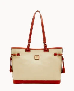 Pebble Grain Double Strap Tassel Bag Black Black 36 Pebble Grain Double Strap Tassel Bag Black Black -Dooney & Bourke B0872G AWBOPATN