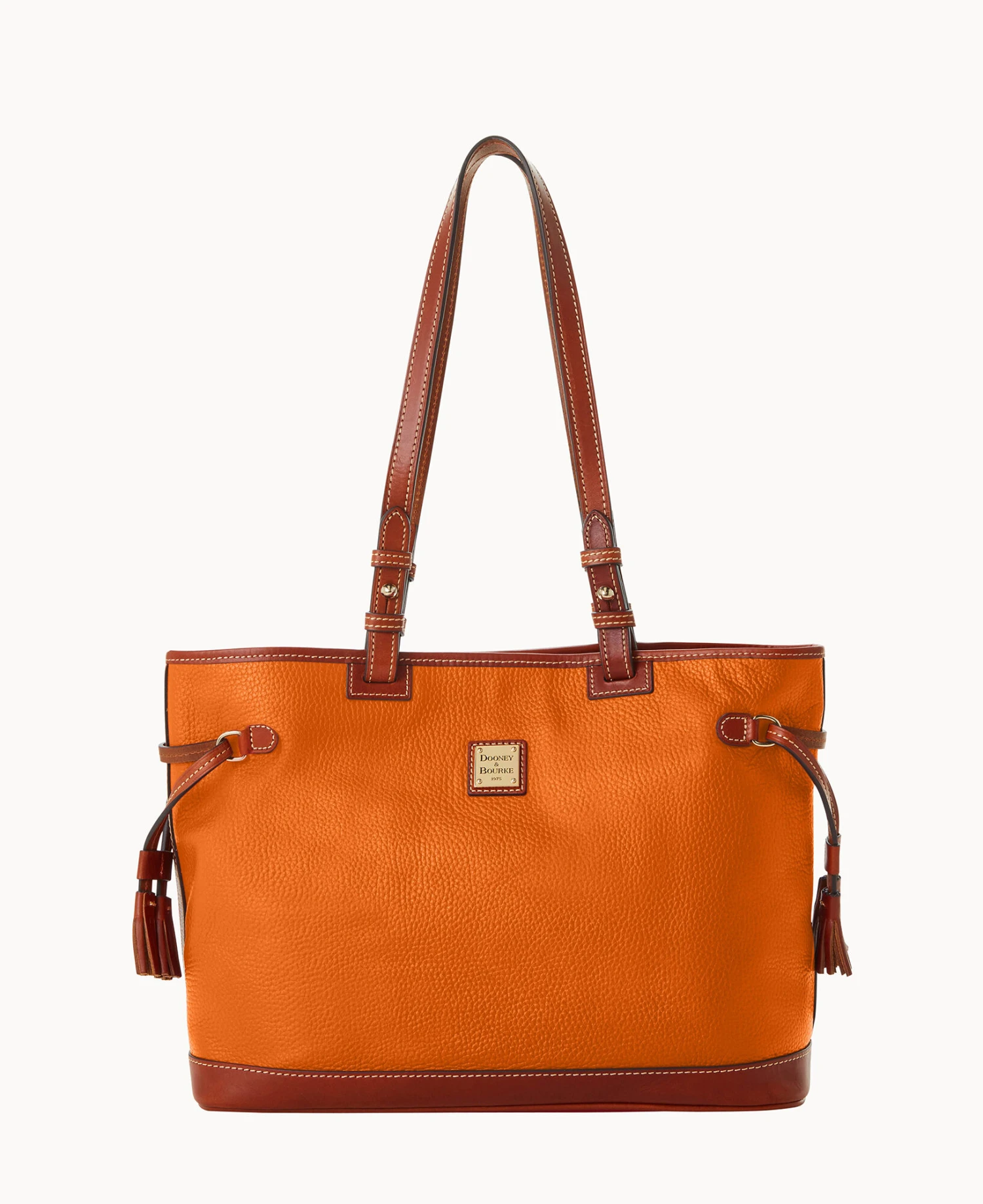 Pebble Grain Double Strap Tassel Bag Black Black 20 Pebble Grain Double Strap Tassel Bag Black Black - Image 20