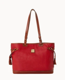 Pebble Grain Double Strap Tassel Bag Black Black 35 Pebble Grain Double Strap Tassel Bag Black Black -Dooney & Bourke B0872G AWRDPATN