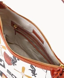 MLB White Sox Hobo WHITE SOX -Dooney & Bourke B0924G QUMWPATNWHSX ALT2 1