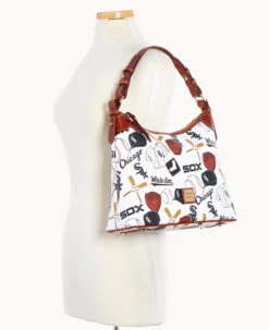 MLB White Sox Hobo WHITE SOX -Dooney & Bourke B0924G QUMWPATNWHSX ALT4
