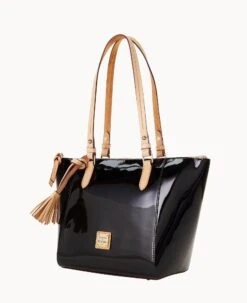 Patent Maxine Tote Black -Dooney & Bourke B0972G PTBLSVNA ALT1 1