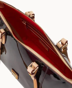 Patent Maxine Tote Black -Dooney & Bourke B0972G PTBLSVNA ALT2