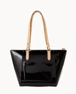 Patent Maxine Tote Black -Dooney & Bourke B0972G PTBLSVNA ALT3 1