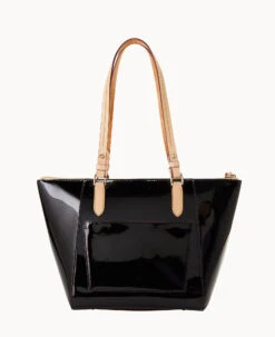 Patent Maxine Tote Black -Dooney & Bourke B0972G PTBLSVNA ALT3