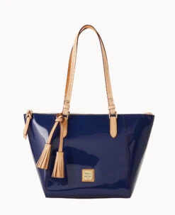 Patent Maxine Tote Black -Dooney & Bourke B0972G PTINSVNA