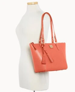 Saffiano Maxine Tote Coral -Dooney & Bourke B0972G SICRSICR ALT4