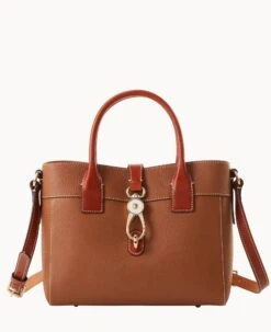 Pebble Grain Amelie Tote Red -Dooney & Bourke B1031G AWCAPATN