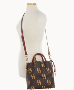 Monogram Small Barlow Brown Tmoro -Dooney & Bourke B1034G QRBMPAKR ALT4