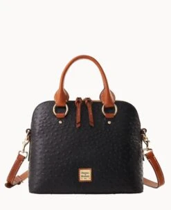 Ostrich Cameron Satchel Black -Dooney & Bourke B1076G OTBLPAKR 2