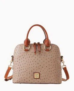 Ostrich Cameron Satchel Black -Dooney & Bourke B1076G OTXDPAKR