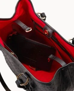 Ostrich Briana Black 20 Ostrich Briana Black -Dooney & Bourke B1157G OTBLPABL ALT2 1