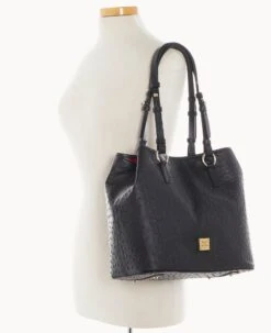 Ostrich Briana Black 21 Ostrich Briana Black -Dooney & Bourke B1157G OTBLPABL ALT4 1