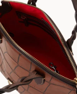 Denison Small Heidi Satchel Cognac -Dooney & Bourke B1217G 8DCGPABM ALT2