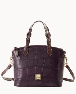 Denison Small Heidi Satchel Cognac -Dooney & Bourke B1217G 8DXPPABM