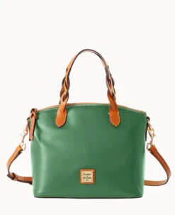 Wexford Leather Small Heidi Satchel Oyster -Dooney & Bourke B1217G JKIVPANA