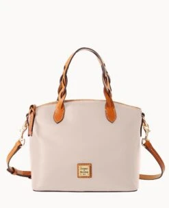 Wexford Leather Small Heidi Satchel Oyster -Dooney & Bourke B1217G JKOYPANA 1
