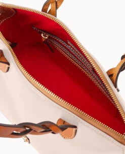 Wexford Leather Small Heidi Satchel Oyster -Dooney & Bourke B1217G JKOYPANA ALT2