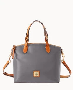 Wexford Leather Small Heidi Satchel Oyster -Dooney & Bourke B1217G JKSLPANA
