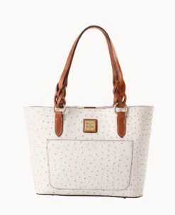 Ostrich Small Gretchen Tote Bone -Dooney & Bourke B1219G OTBOPAKR