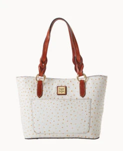 Ostrich Small Gretchen Tote Bone -Dooney & Bourke B1219G OTBOPATN 2