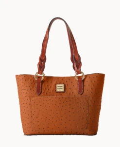 Ostrich Small Gretchen Tote Bone -Dooney & Bourke B1219G OTCAPATN