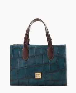 Denison Gia Satchel Cognac -Dooney & Bourke B1298G 8DXFPABM