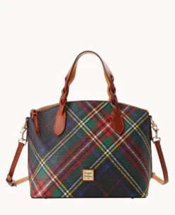 Windsor Celeste Satchel Charcoal -Dooney & Bourke B1299G 3WCOPATN 1