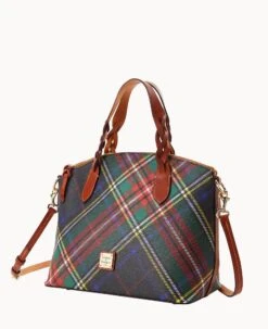 Windsor Celeste Satchel Charcoal -Dooney & Bourke B1299G 3WCOPATN ALT1 1