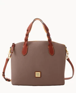 Pebble Grain Celeste Satchel Black -Dooney & Bourke B1299G AWELPATN