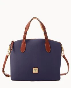 Pebble Grain Celeste Satchel Black -Dooney & Bourke B1299G AWMDPATN