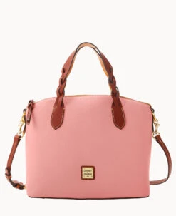 Pebble Grain Celeste Satchel Black -Dooney & Bourke B1299G AWQLPATN