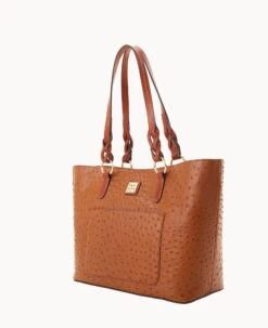 Ostrich Tammy Tote Caramel -Dooney & Bourke B1312G OTCAPATN0001 ALT1 1