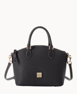 Pebble Grain Geena Satchel Black -Dooney & Bourke B1327G AWBLPABL