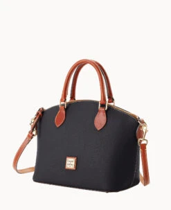 Pebble Grain Geena Satchel Black -Dooney & Bourke B1327G AWBLPATN ALT1