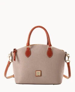 Pebble Grain Geena Satchel Black -Dooney & Bourke B1327G AWTPPATN