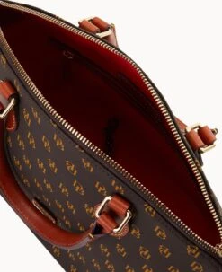 Gretta Geena Satchel Brown Tmoro -Dooney & Bourke B1327G NGBMPATN ALT2 1