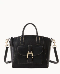 Saffiano Naomi Satchel Black