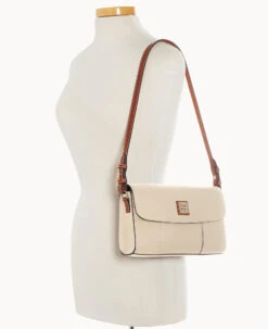 Pebble Grain Casey Clutch Bone 24 Pebble Grain Casey Clutch Bone -Dooney & Bourke B1525G AWBOPATN ALT4