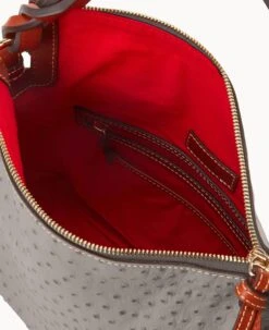 Ostrich Twist Strap Hobo Grey -Dooney & Bourke B1540G OTGYPATN ALT2 1