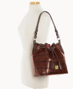 Denison Tasha Drawstring Cognac -Dooney & Bourke B1596G 8DCGPABM ALT4 1