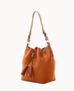 Pebble Grain Tasha Drawstring Caramel 22 Pebble Grain Tasha Drawstring Caramel -Dooney & Bourke B1596G AWCAPATN ALT1