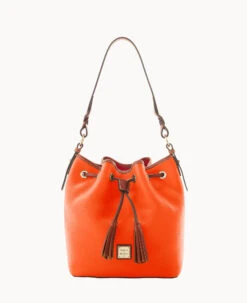 Pebble Grain Tasha Drawstring Caramel 36 Pebble Grain Tasha Drawstring Caramel -Dooney & Bourke B1596G AWCEPATN
