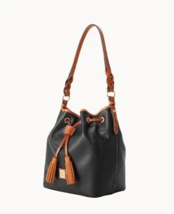 Wexford Leather Tasha Drawstring Black -Dooney & Bourke B1596G JKBLPANA ALT1 1