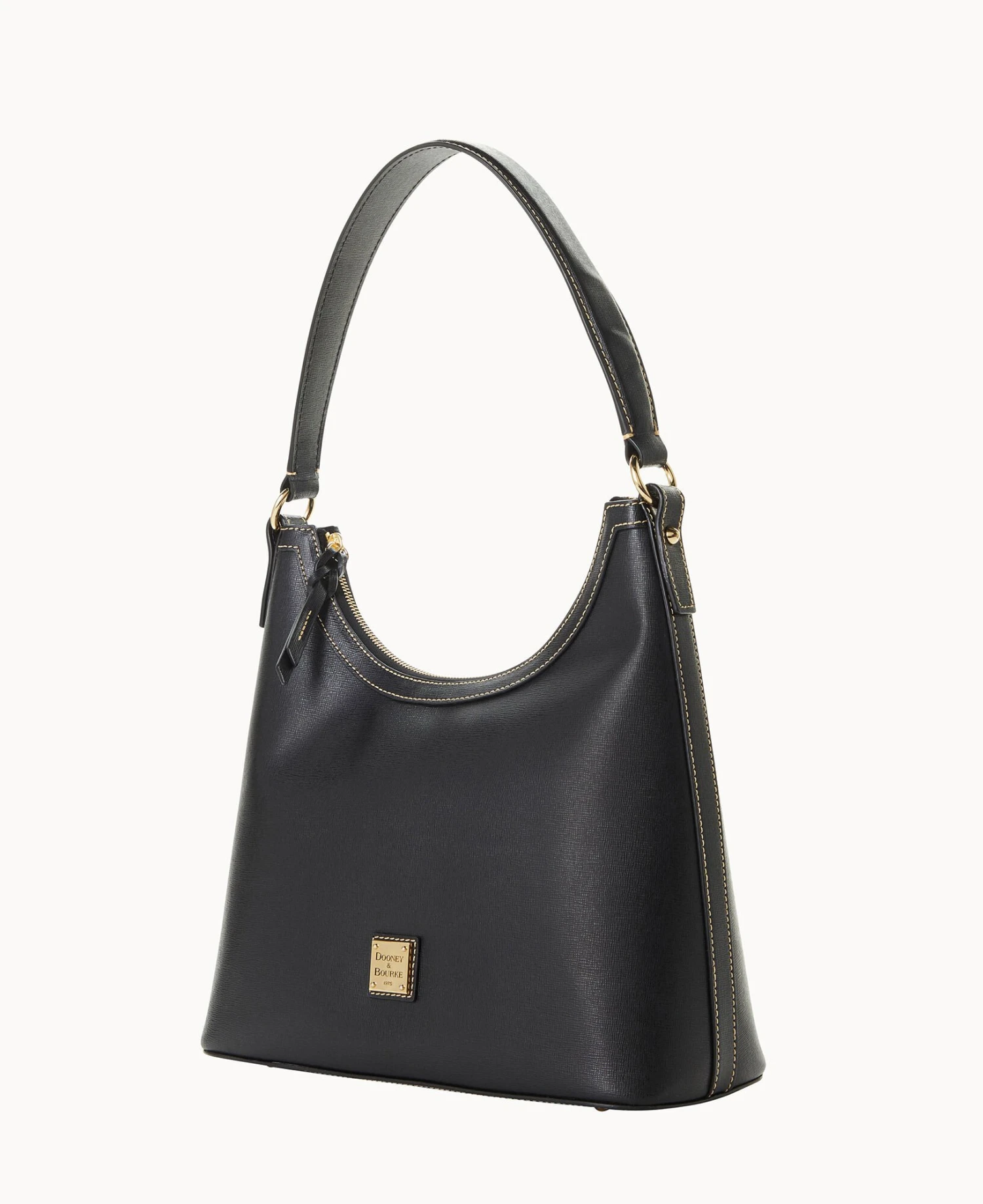 Saffiano Hobo Black 9 Saffiano Hobo Black - Image 9