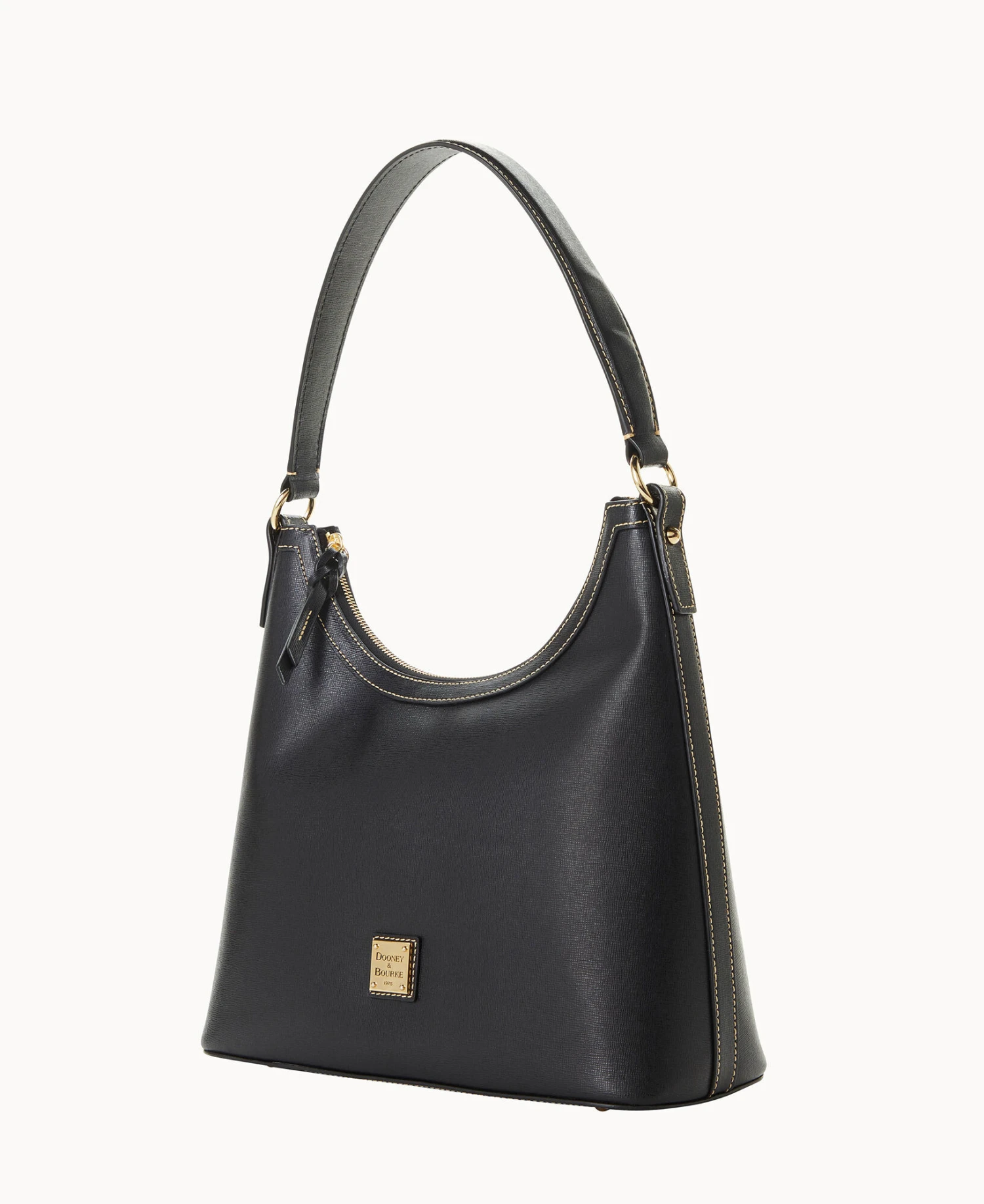 Saffiano Hobo Black 3 Saffiano Hobo Black - Image 3